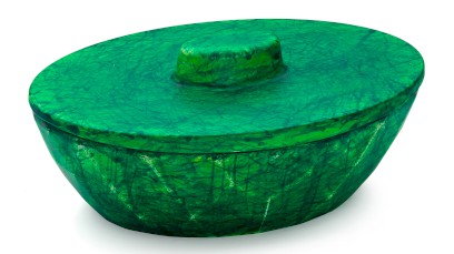 Box s víkem DIAMOND BASIC 001 - HURRICANE, zelená, lak mat