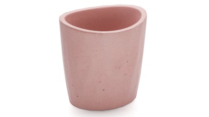 Kelímek DIAMOND BASIC - velmi světlá cihlově červená, bez dekoru, lak mat