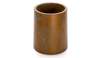 Kelímek COLUMBA BASIC - SMOKED METAL, měděná a zelená, lak polomatný