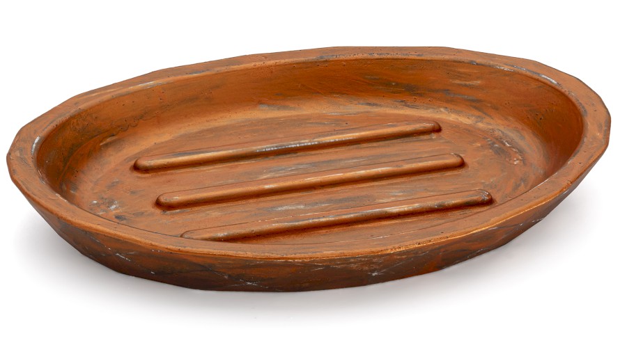 Mýdlenka 15 cm DIAMOND BASIC - AGED METAL měděná a černá, lak mat