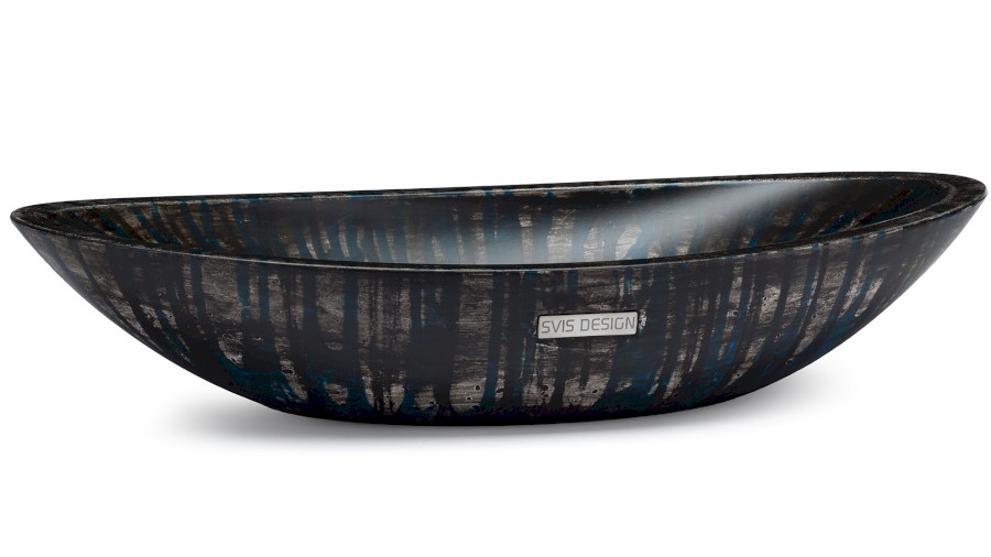 Umyvadlo 60 cm ORION BASIC - BLACKSMITH, černá a modrá, lak mat