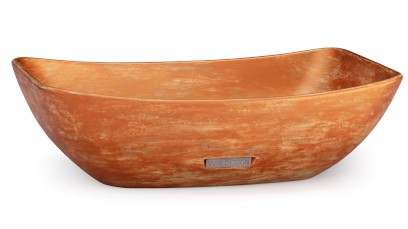 Umyvadlo 50 cm VIRGO BASIC - AGED METAL, měděná a zelená, lak mat