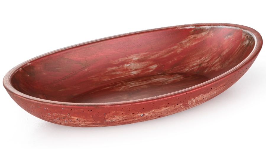 Miska 19 cm ORION BASIC - AGED METAL metalická červená a měděná, lak mat