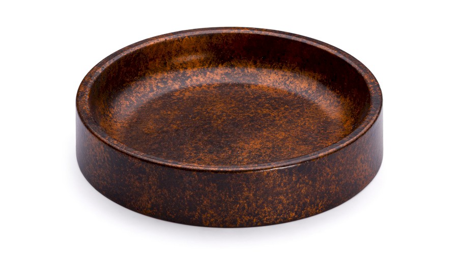 Miska 15 cm COLUMBA BASIC - SMOKED METAL, měděná a černá, lak polomatný