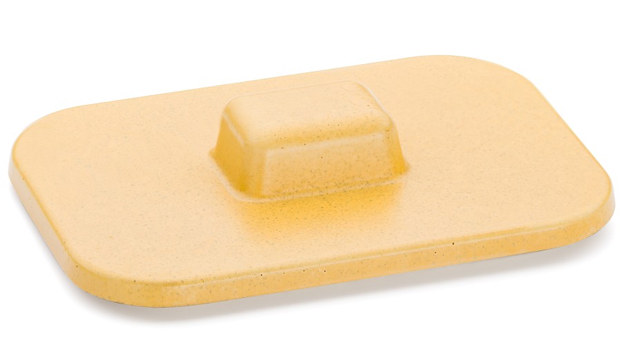 Víko PERSEUS BASIC 001 - tmavá žlutá, bez dekoru, lak mat