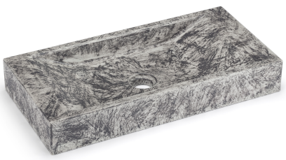 Umyvadlo 60 cm SIRIUS BASIC - STONE, šedá, lak mat