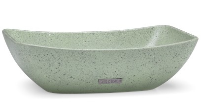 Umyvadlo 50 cm VIRGO HARDCORE - zelená, bez dekoru, lak mat