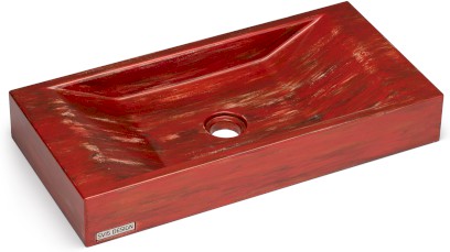 Umyvadlo 60 cm SIRIUS BASIC - AGED METAL, metalicky červená a měděná, lak polomatný