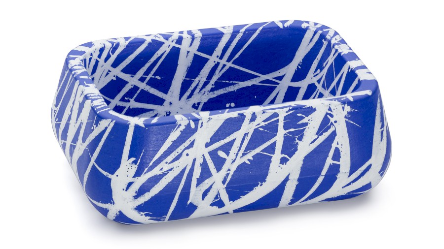 Box PERSEUS BASIC 001 - PUNK, modrá a bílá, lak mat