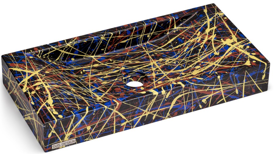 Umyvadlo 60 cm SIRIUS BASIC - PUNK, černá, lak mat