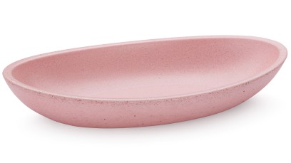 Miska 19 cm ORION BASIC - velmi světlá cihlově červená, bez dekoru, lak mat