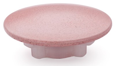 Vkládací krytka výpusti 65 mm - velmi světlá cihlově červená, bez dekoru, lak mat