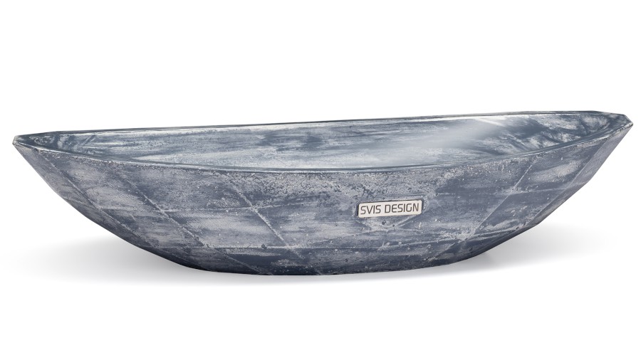 Umyvadlo 60 cm DIAMOND BASIC - PATINA, modrošedá, lak mat