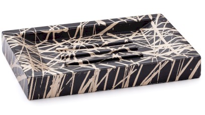 Mýdlenka 15 cm SIRIUS BASIC - PUNK, černá a champagne, lak polomatný