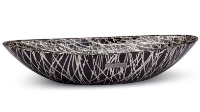 Umyvadlo 60 cm ORION BASIC - PUNK, ÄernÃ¡ a champagne, lak polomatnÃ½