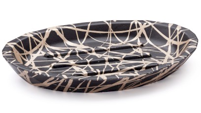 Mýdlenka 15 cm DIAMOND BASIC - PUNK černá a champagne, lak polomatný