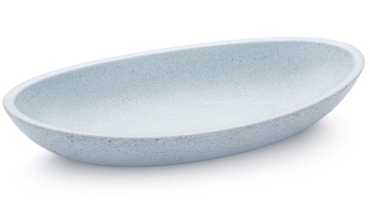 Miska 19 cm ORION BASIC - velmi světlá kobaltově modrá, bez dekoru, lak mat