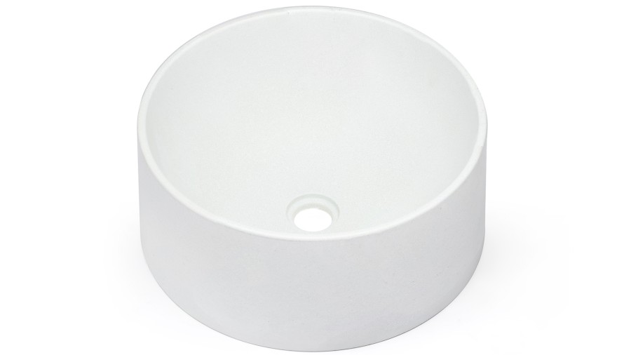 Umyvadlo 40 cm COLUMBA BASIC - přírodní, bez dekoru, lak mat