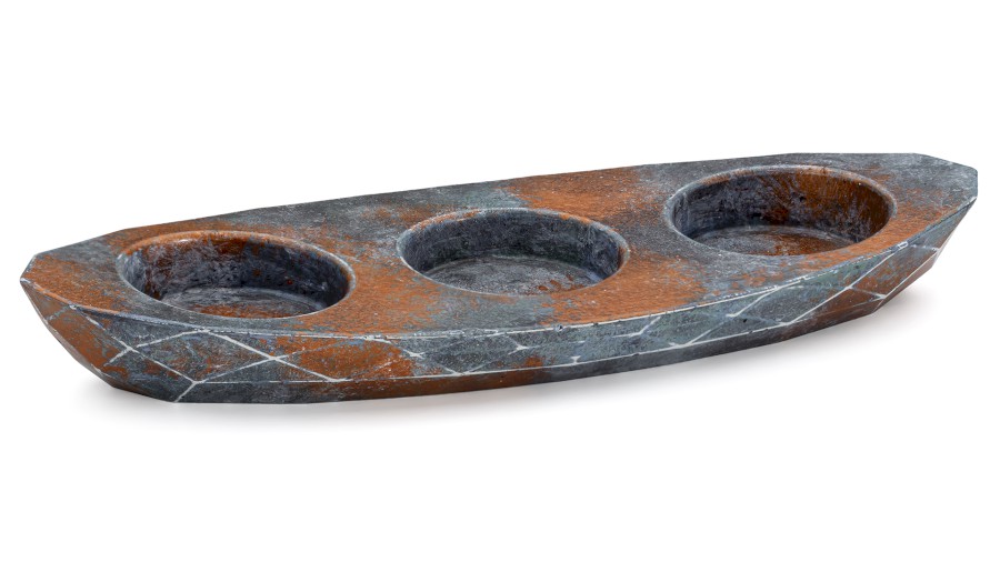 SvÃ­cen DIAMOND BASIC na 3 svÃ­Äky - ALCHEMY, modrÃ¡, ÄernÃ¡ a mÄdÄnÃ¡, lak polomatnÃ½