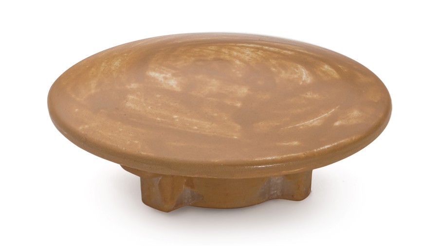 Vkládací krytka výpusti 65 mm - PATINA, okrová, lak mat