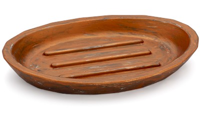 Mýdlenka 15 cm DIAMOND BASIC - AGED METAL měděná a černá, lak mat