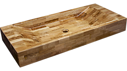 Umyvadlo SIRIUS 90 cm DUB lak polomatný natural