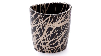 Kelímek ORION BASIC - PUNK, černá a champagne, lak polomatný