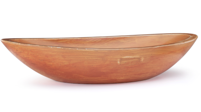 Umyvadlo betonové 60 cm ORION BASIC bez přepadu - přírodní, dekor PATINA, okrová, lak mat