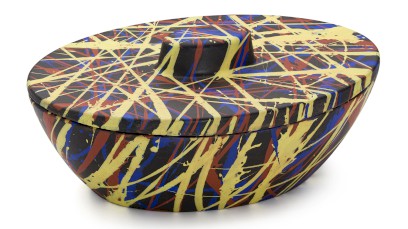 Box s víkem ORION BASIC 001 - PUNK, černá, lak mat