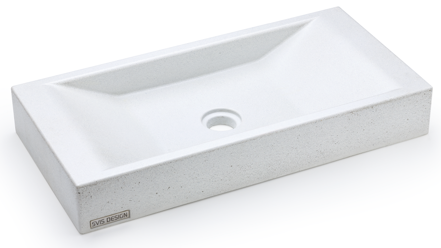 Umyvadlo 60 cm SIRIUS BASIC - přírodní, bez dekoru, lak mat