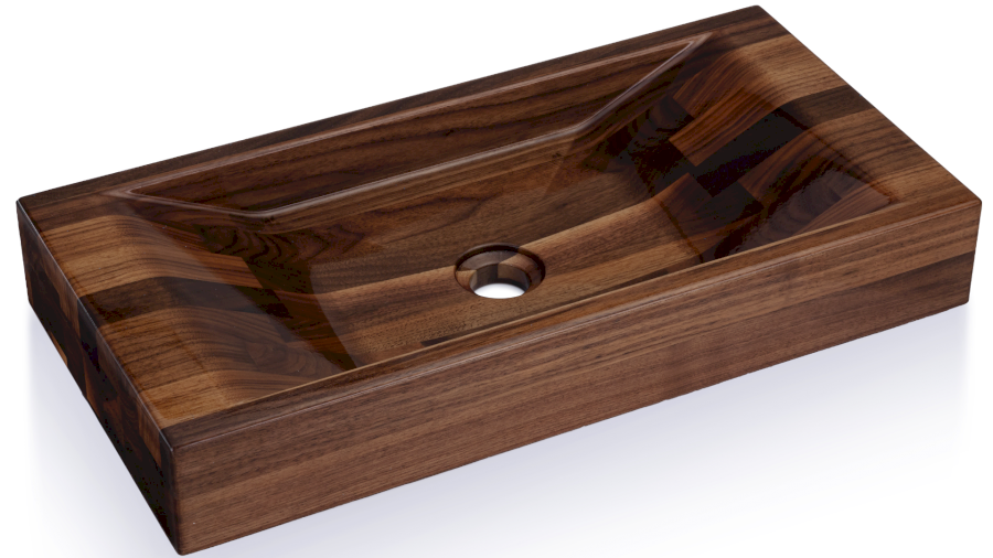 Umyvadlo SIRIUS 60 cm AMERICKÝ OŘECH lak matný natural