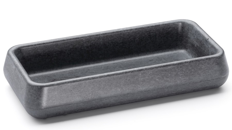 Miska 18,5 cm PERSEUS BASIC - velmi tmavá šedá, bez dekoru, lak mat