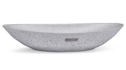 Umyvadlo 60 cm DIAMOND HARDCORE - světlá šedá, bez dekoru, lak mat