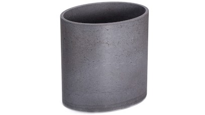 Květináč ORION BASIC 20x27x26 cm - velmi tmavá šedá, bez dekoru, bez laku