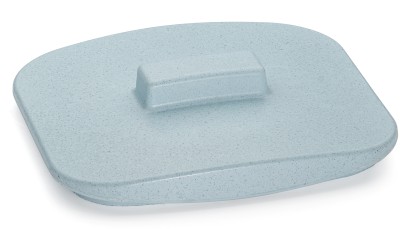 Víko VIRGO BASIC 001 - velmi světlá kobaltově modrá, bez dekoru, lak mat