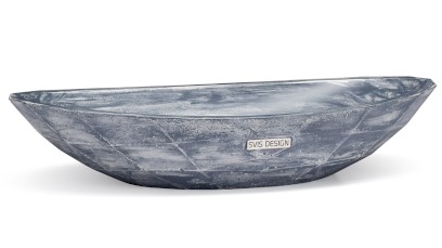 Umyvadlo 60 cm DIAMOND BASIC - PATINA, modrošedá, lak mat