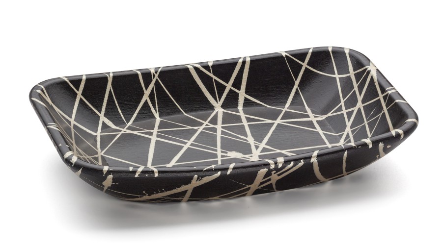 Miska 15 cm VIRGO BASIC - PUNK černá a champagne, lak polomatný