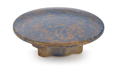 Vkládací krytka výpusti 65 mm - GRANITE, modrošedá a okrová, lak polomatný