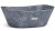 Umyvadlo 50 cm LIBRA BASIC - FINGER PAINTING modrošedá, lak mat
