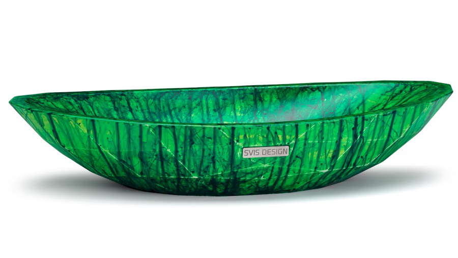 Umyvadlo 60 cm DIAMOND BASIC - HURRICANE, zelená, lak mat