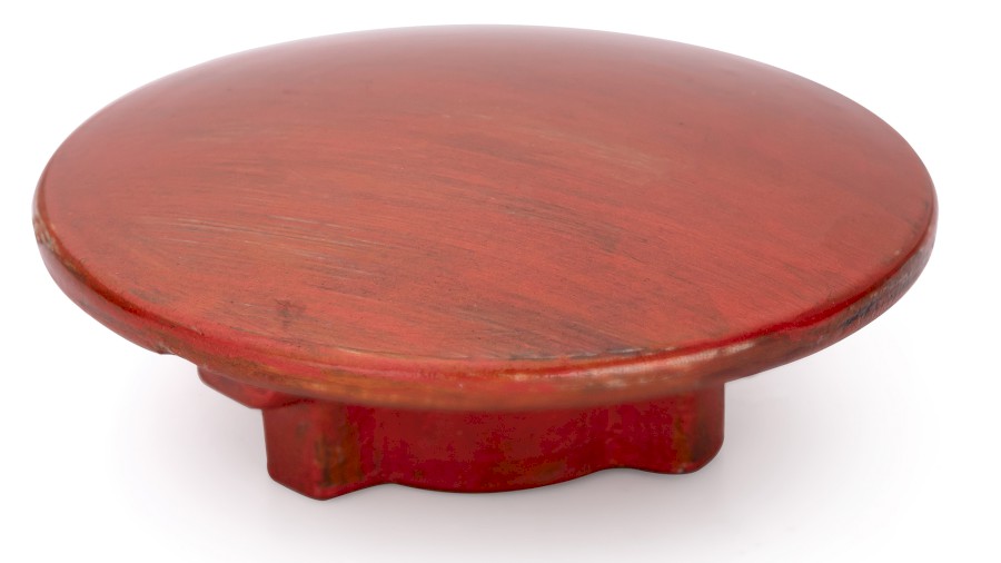 Vkládací krytka výpusti 65 mm - AGED METAL, metalická červená a měděná, lak polomatný