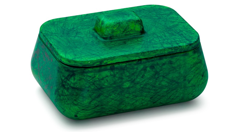 Box s víkem PERSEUS BASIC 001 - HURRICANE, zelená, lak mat