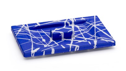 Víko SIRIUS BASIC 001 - PUNK, modrá a bílá, lak mat