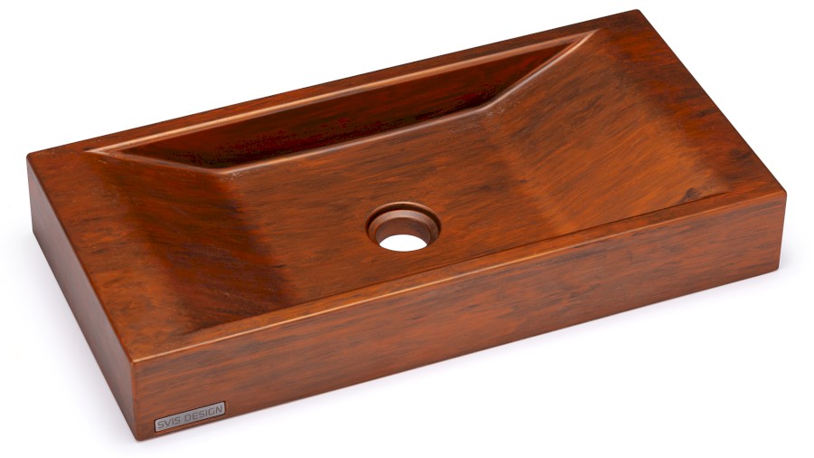 Umyvadlo 60 cm SIRIUS BASIC - AGED METAL, měděná a černá, lak mat