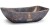 Umyvadlo 50 cm VIRGO BASIC - GRANITE, modrošedá a okrová, lak polomatný