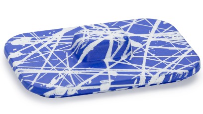 Víko PERSEUS BASIC 001 - PUNK, modrá a bílá, lak mat