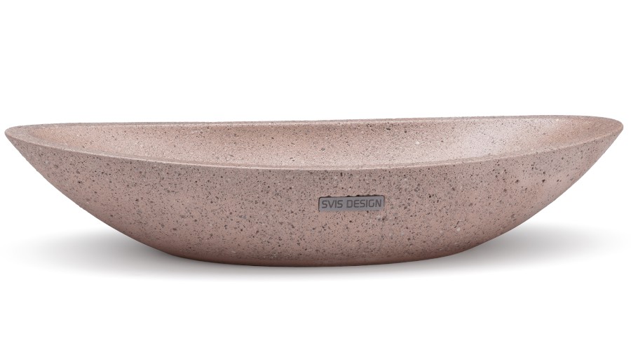 15441-umyvadlo_orion_hardcore_lightbrown_01 Umyvadlo 60 cm ORION HARDCORE - světlá hnědá, bez dekoru, lak mat