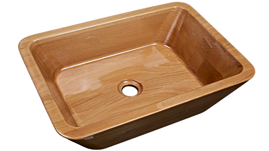 Umyvadlo TERRA 50 cm BUK lak matný natural