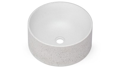 Umyvadlo 40 cm COLUMBA SANDBLASTED - natural, bez dekoru, bez laku