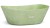 Umyvadlo 50 cm LIBRA BASIC - SPLASH zelená, lak mat